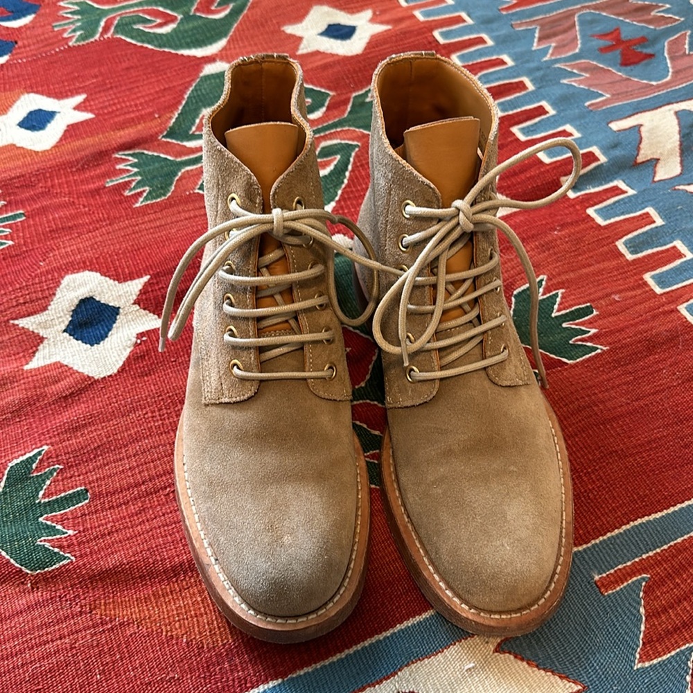 Saint Laurent Suede Lace Boots - Picture 3 of 10